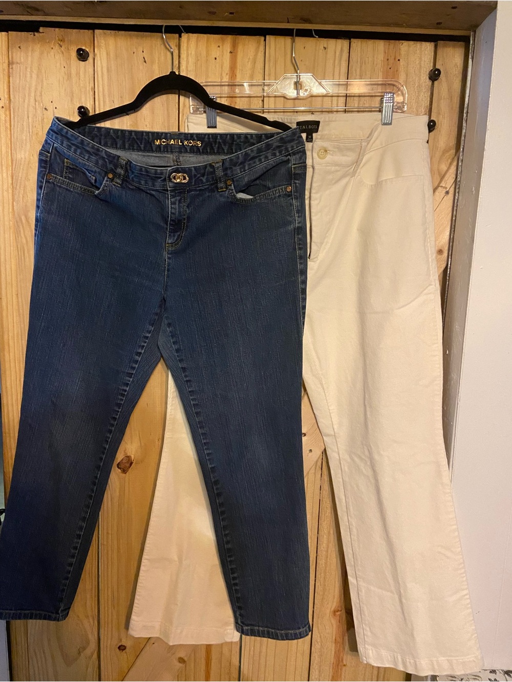2 for 1 Michael Kors Women’s Dark Blue Jeans and Talbots white corduroy NWT sz12